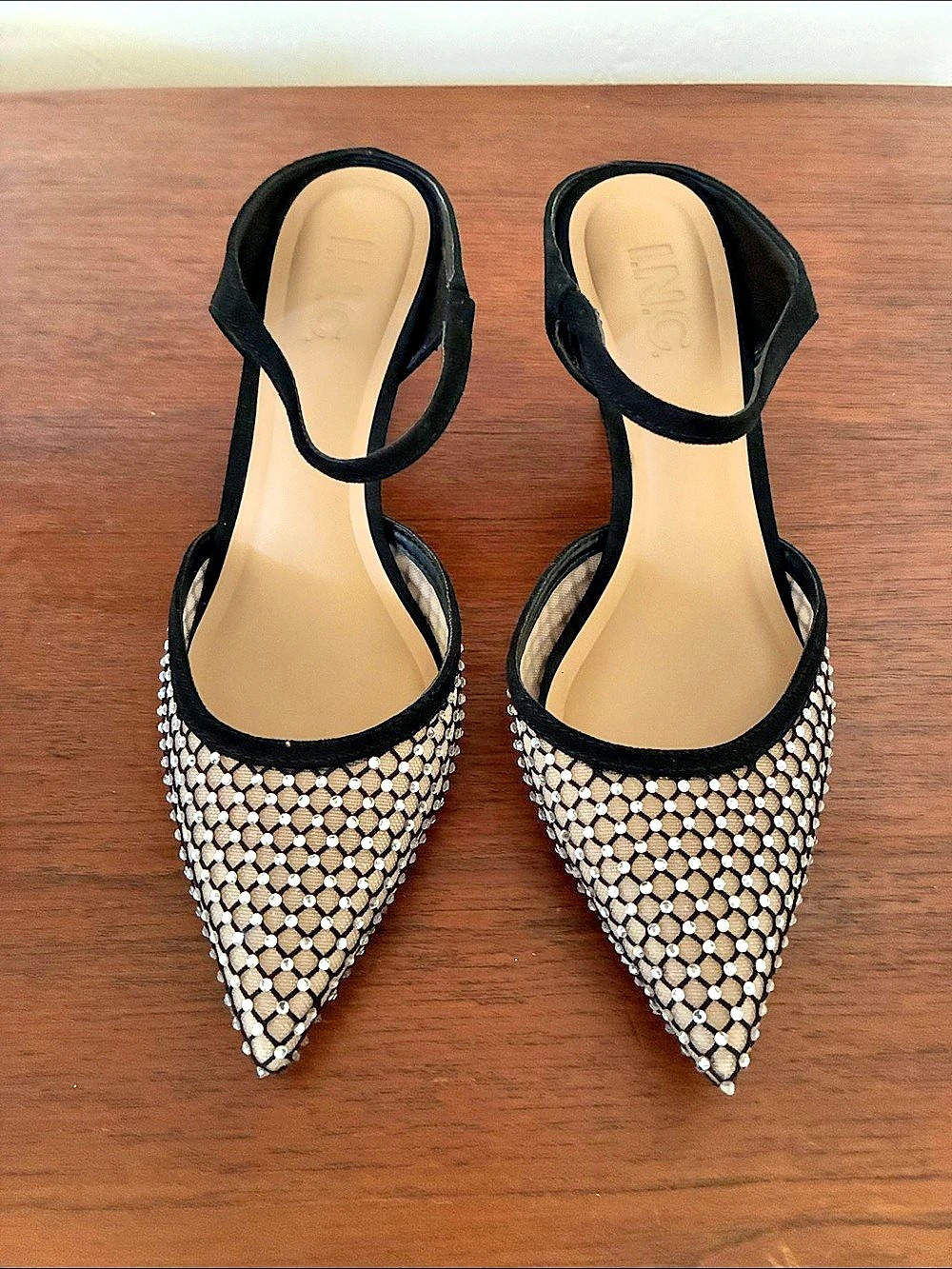 INC International Concepts Gemini Slingback Kitten-Heel Pumps Embellished